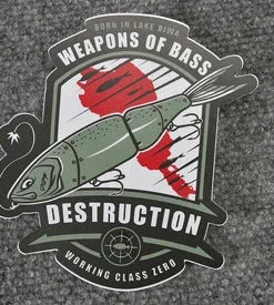 Working Class Zero DRT Weapons Of Bass Destruction Sticker Stickers