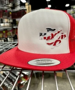 The Hook Up Tackle Hats Flag Logo Trucker Hat