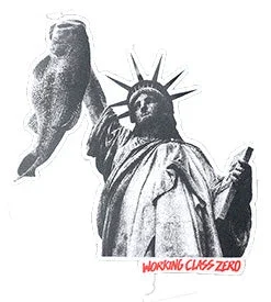 Working Class Zero Liberty Bass Sticker Stickers