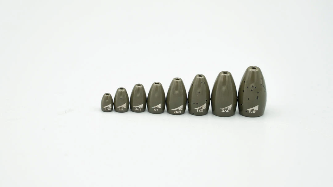 ARK Tungsten Worm Weights Insert Free Tungsten Flipping Weights 4 ARK Tungsten Worm Weights Insert Free Tungsten Flipping Weights