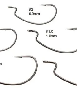 Nogales Worm Hooks Offset Master Power Bait Finesse