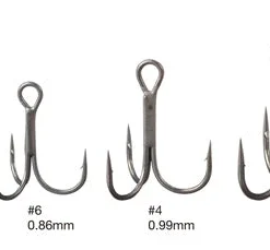 Nogales Zero Friction Triple Hook Treble Hooks