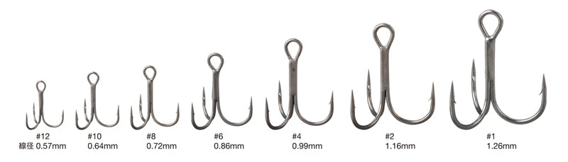 Nogales Zero Friction Triple Hook Treble Hooks 4 Nogales Zero Friction Triple Hook Treble Hooks